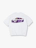 JDM Legends Japanese Modified Car Graphic T-Shirt, Drift Racing Street Style Short-Sleeve T-Shirt