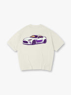 JDM Legends Japanese Modified Car Graphic T-Shirt, Drift Racing Street Style Short-Sleeve T-Shirt