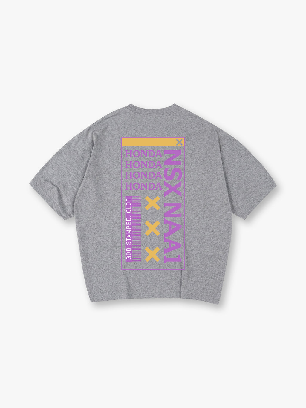 NSX NA1 JDM Text Barcode Back Print T-Shirt Automotive Streetwear Graphic Tee
