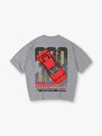 Classic Supercar Back Print T-Shirt Vintage Racing Car Graphic Streetwear Tee