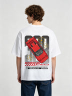 Classic Supercar Back Print T-Shirt Vintage Racing Car Graphic Streetwear Tee
