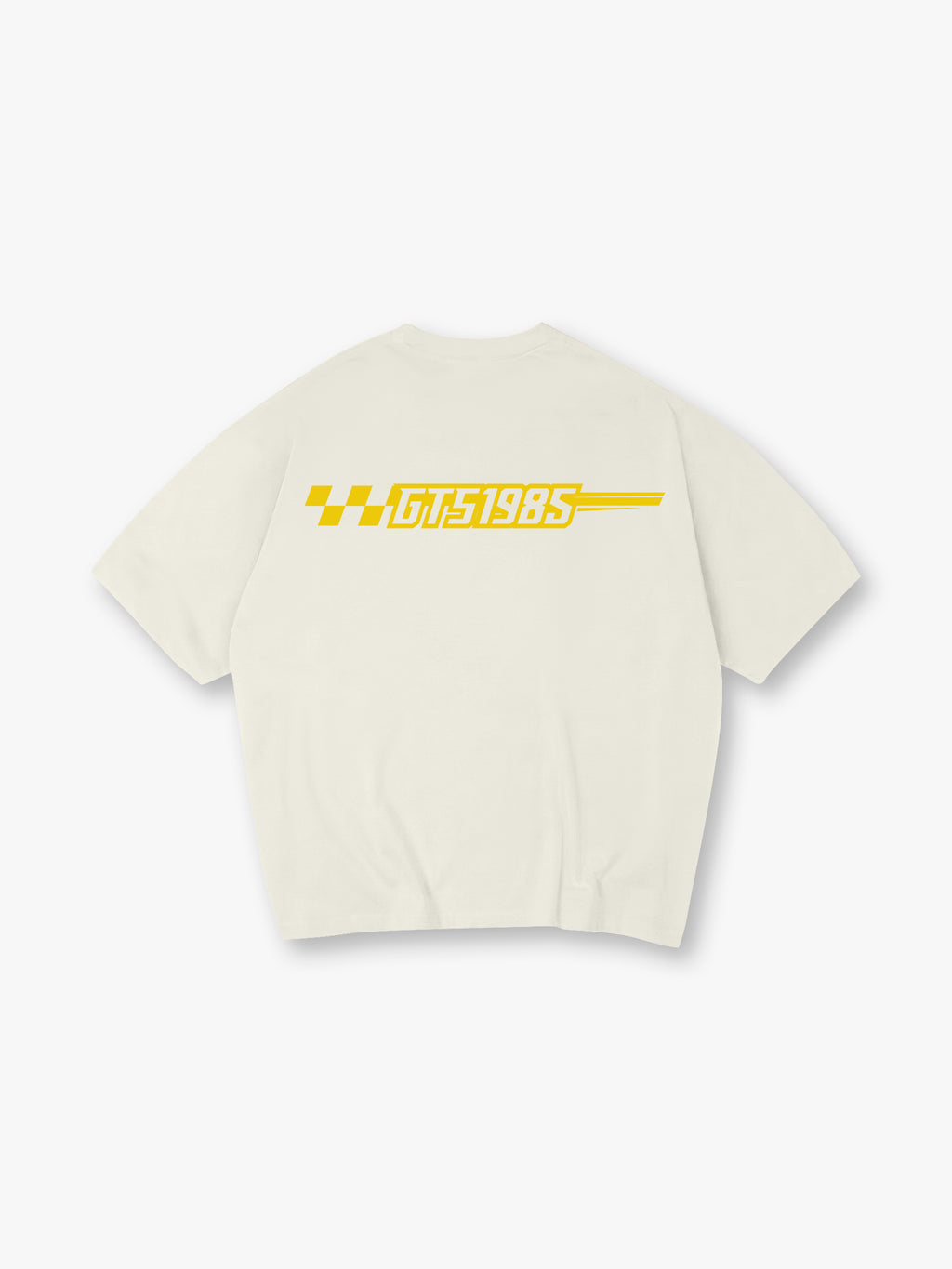 Checkered Racing Flag Back Print T-Shirt Motorsport Automotive Streetwear Graphic Tee
