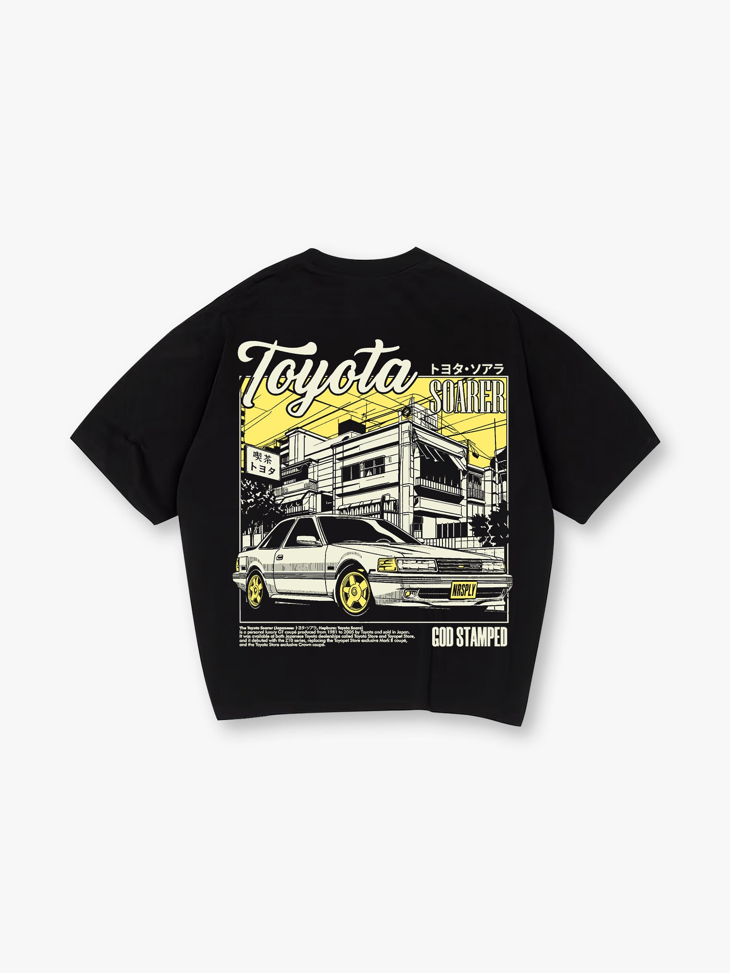 JDM Coupe Back Print T-Shirt Japanese Street Scene Automotive Graphic Streetwear Tee