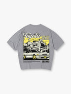 JDM Coupe Back Print T-Shirt Japanese Street Scene Automotive Graphic Streetwear Tee