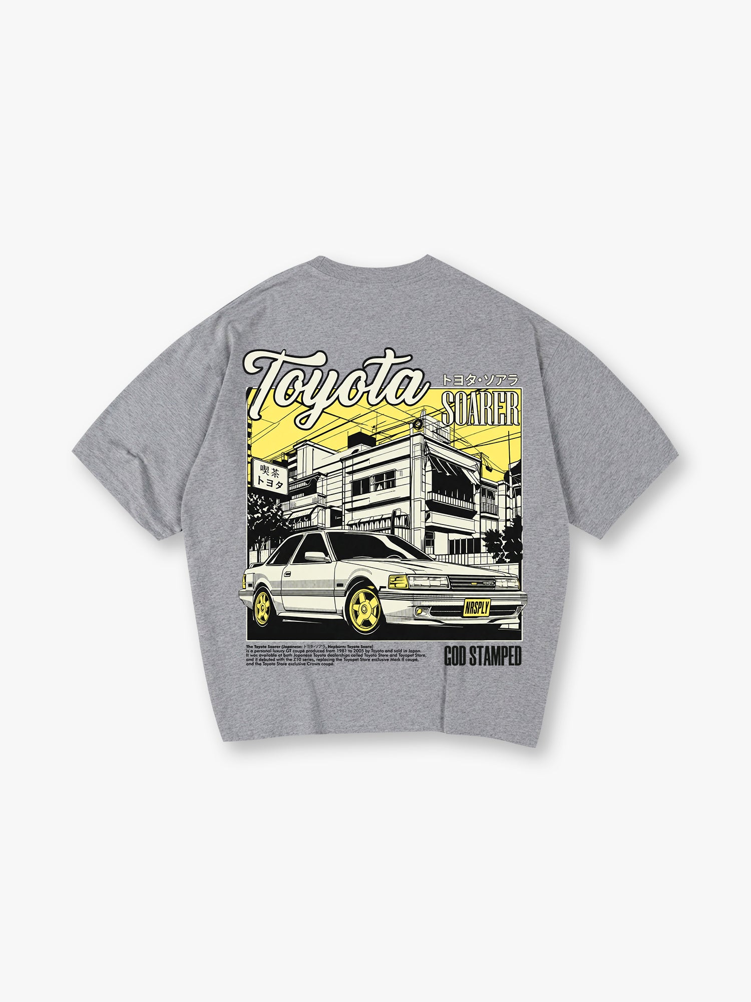 JDM Coupe Back Print T-Shirt Japanese Street Scene Automotive Graphic Streetwear Tee