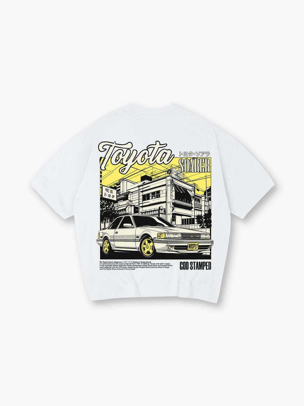JDM Coupe Back Print T-Shirt Japanese Street Scene Automotive Graphic Streetwear Tee