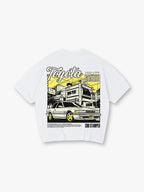 JDM Coupe Back Print T-Shirt Japanese Street Scene Automotive Graphic Streetwear Tee