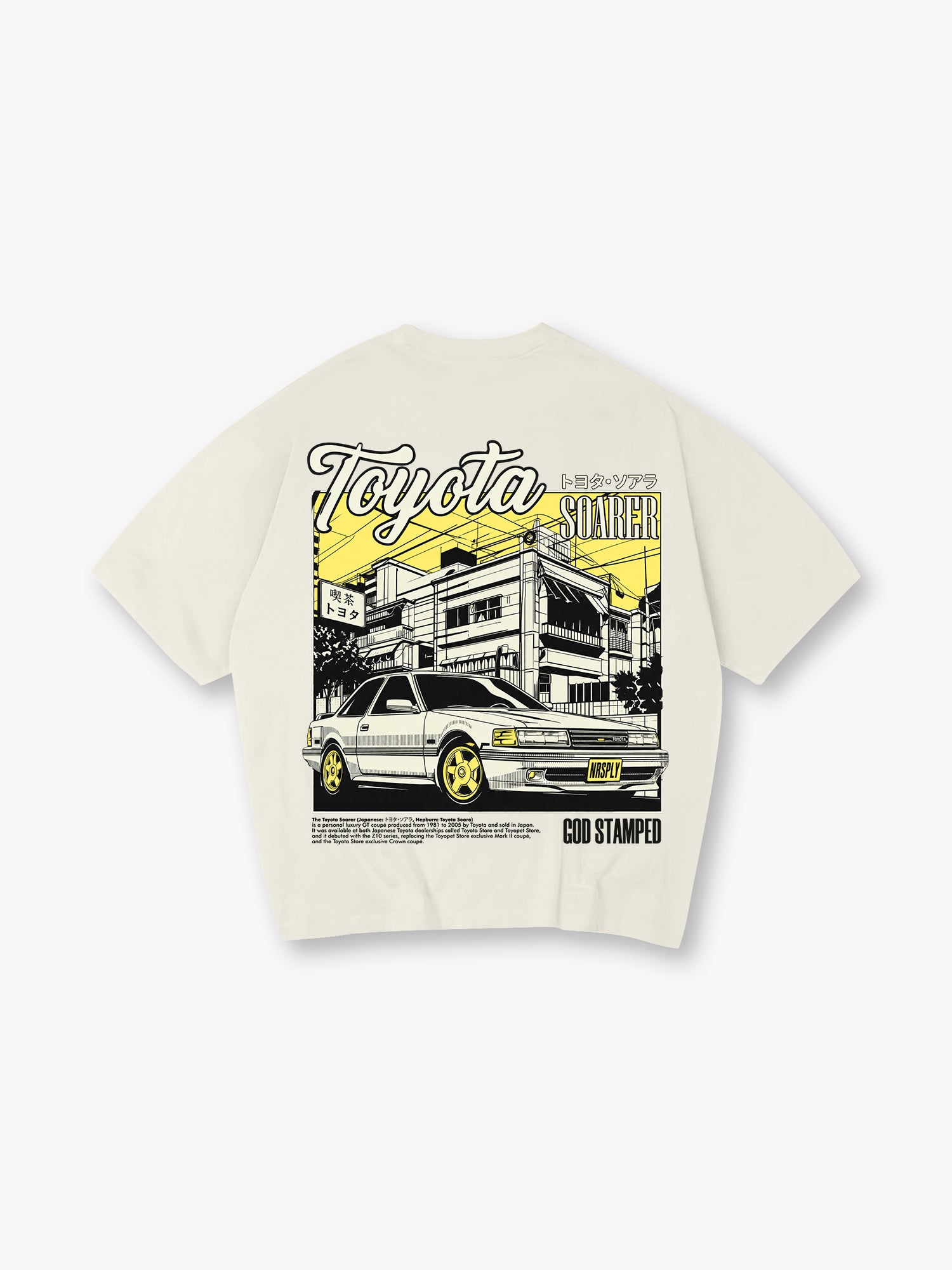 JDM Coupe Back Print T-Shirt Japanese Street Scene Automotive Graphic Streetwear Tee