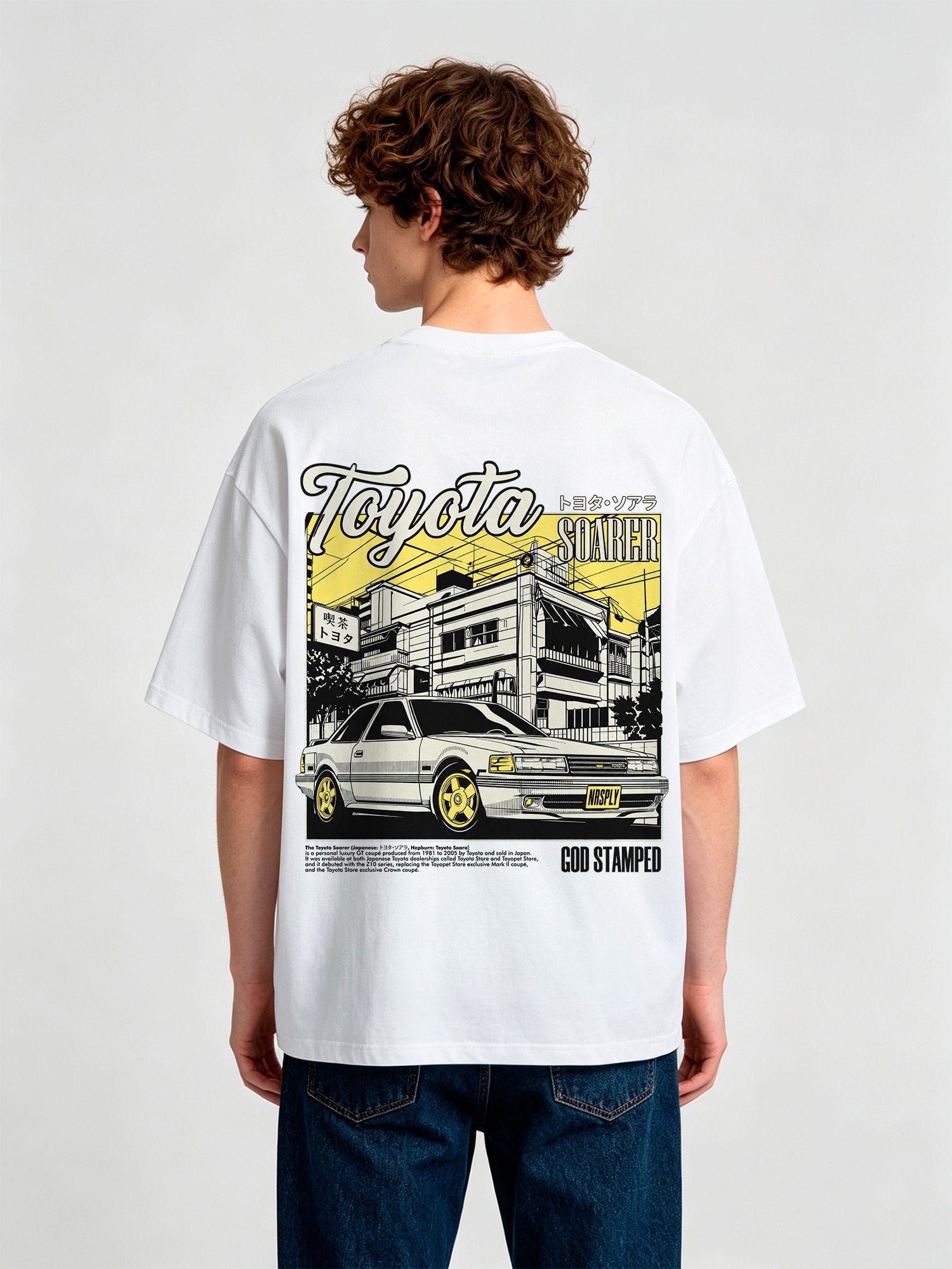 JDM Coupe Back Print T-Shirt Japanese Street Scene Automotive Graphic Streetwear Tee