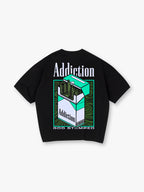Cigarette Box Back Print T-Shirt JDM Car Tuning Graphic Short Sleeve Tee
