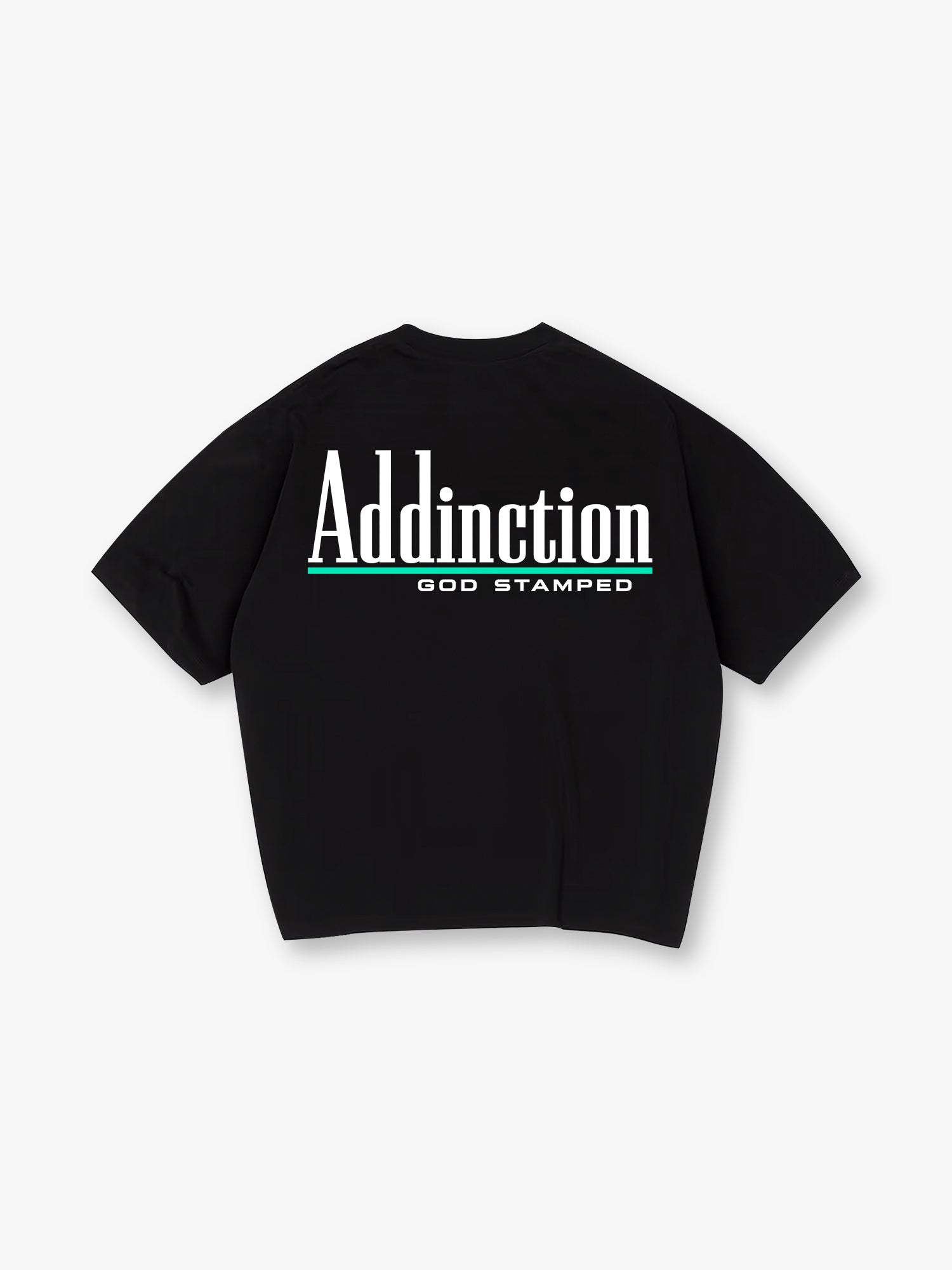 Addiction printed T-shirt, simple letter pattern short-sleeved T-shirt, casual street style pure cotton top