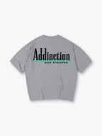 Addiction printed T-shirt, simple letter pattern short-sleeved T-shirt, casual street style pure cotton top