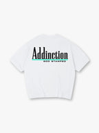 Addiction printed T-shirt, simple letter pattern short-sleeved T-shirt, casual street style pure cotton top