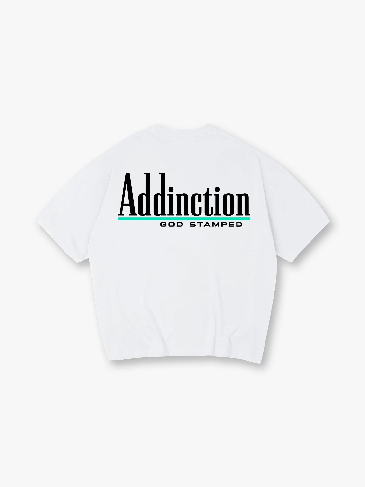 Addiction printed T-shirt, simple letter pattern short-sleeved T-shirt, casual street style pure cotton top