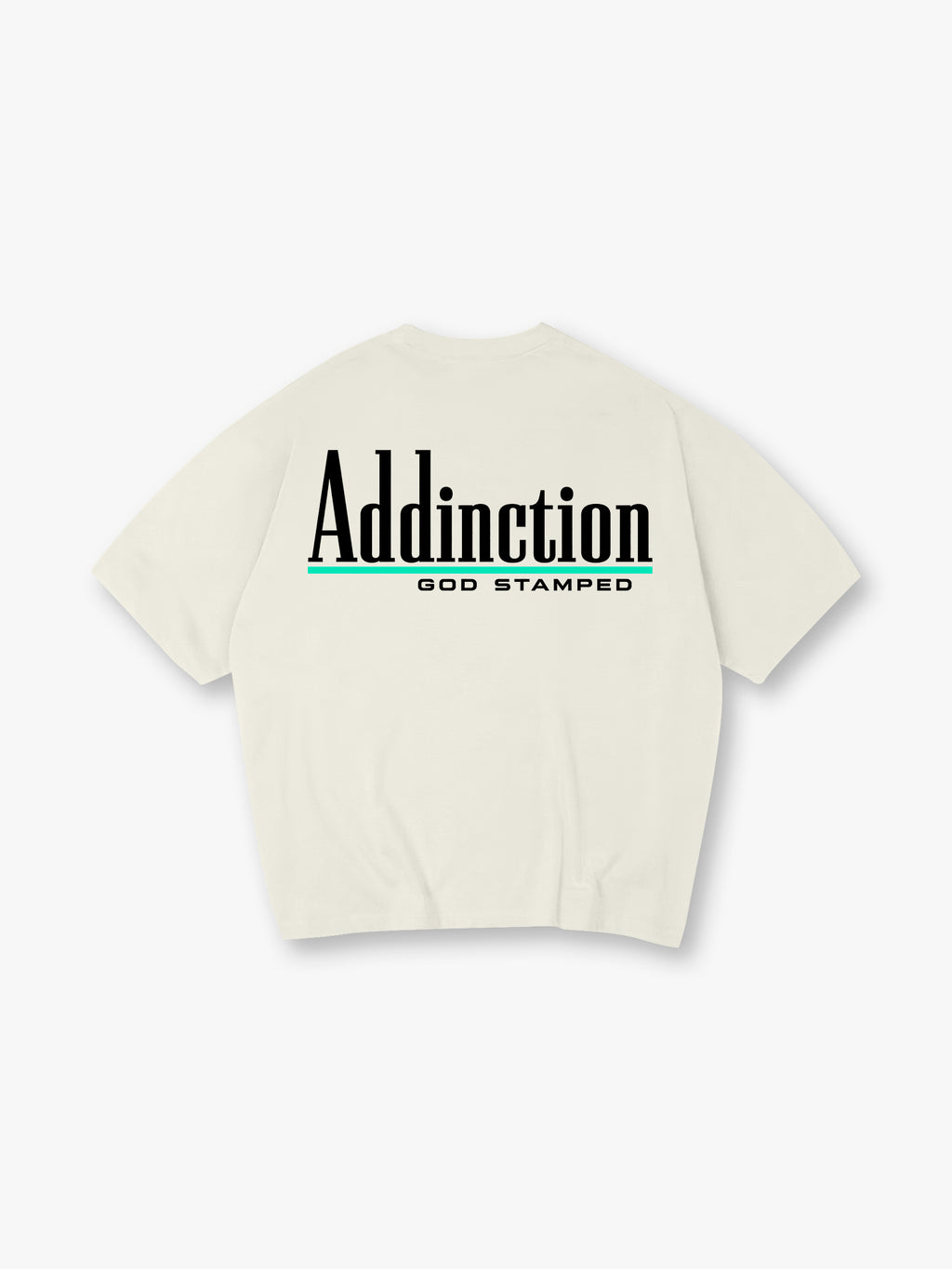 Addiction printed T-shirt, simple letter pattern short-sleeved T-shirt, casual street style pure cotton top