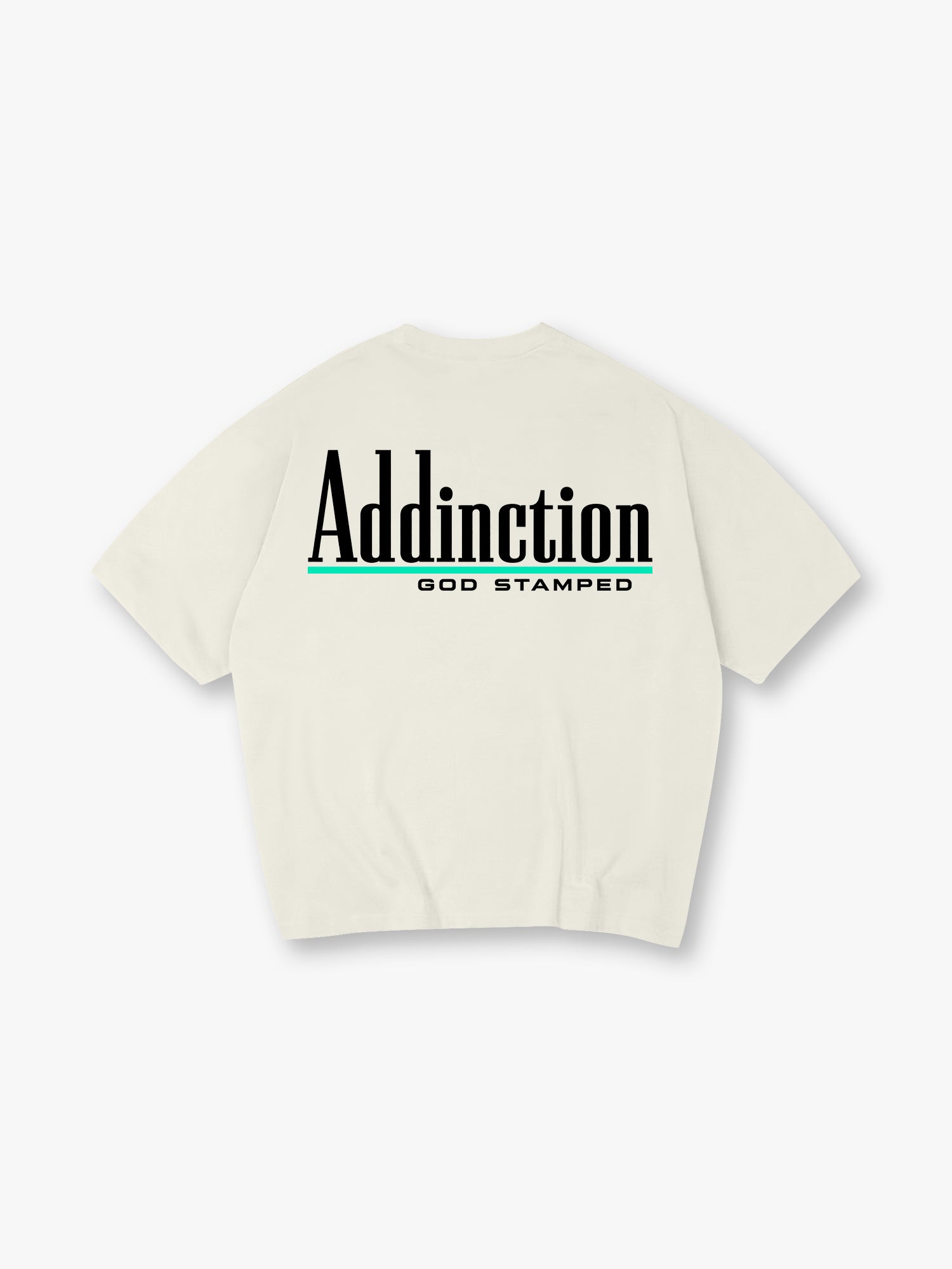 Addiction printed T-shirt, simple letter pattern short-sleeved T-shirt, casual street style pure cotton top
