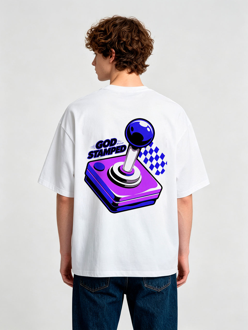 Vintage Game Controller Graphic Short Sleeve Tee Classic Gaming Streetwear Cotton Top