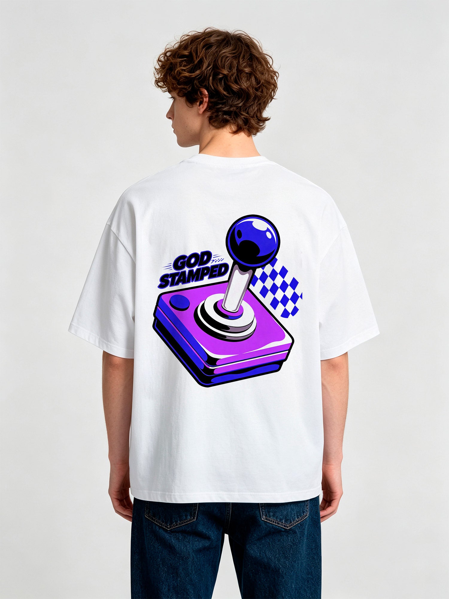 Vintage Game Controller Graphic Short Sleeve Tee Classic Gaming Streetwear Cotton Top