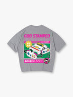 1987 Game Console Japanese Back Print T-Shirt Vintage 80s Arcade Gaming Graphic Short Sleeve Tee Nostalgic Streetwear Cotton Top