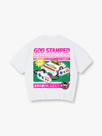 1987 Game Console Japanese Back Print T-Shirt Vintage 80s Arcade Gaming Graphic Short Sleeve Tee Nostalgic Streetwear Cotton Top