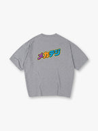 Vibrant Mecha Tegi Japanese Retro Graffiti Text Back Print White Cotton T-Shirt