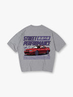 JDM Street Performance Red GTR R32 Car Japanese Kanji Text Back Print T-Shirt