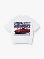 JDM Street Performance Red GTR R32 Car Japanese Kanji Text Back Print T-Shirt
