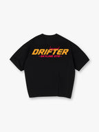 Minimal Legend Drifter Skyline GTR Bold Orange Red Racing Text Back Print T-Shirt