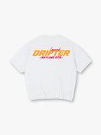 Minimal Legend Drifter Skyline GTR Bold Orange Red Racing Text Back Print T-Shirt