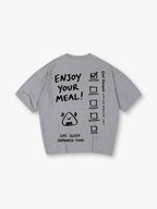 Minimal Hand Drawn Japanese Food Checklist Onigiri Enjoy Your Meal Text T-Shirt