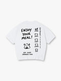 Minimal Hand Drawn Japanese Food Checklist Onigiri Enjoy Your Meal Text T-Shirt