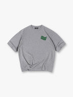Minimal Green Checkered Racing Flag Small Chest Logo Simple T-Shirt