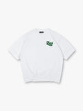 Minimal Green Checkered Racing Flag Small Chest Logo Simple T-Shirt