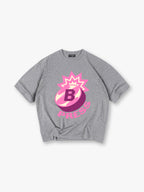 Y2K Pink Purple Bomb B PRESS Explosion Graphic Retro Streetwear T-Shirt