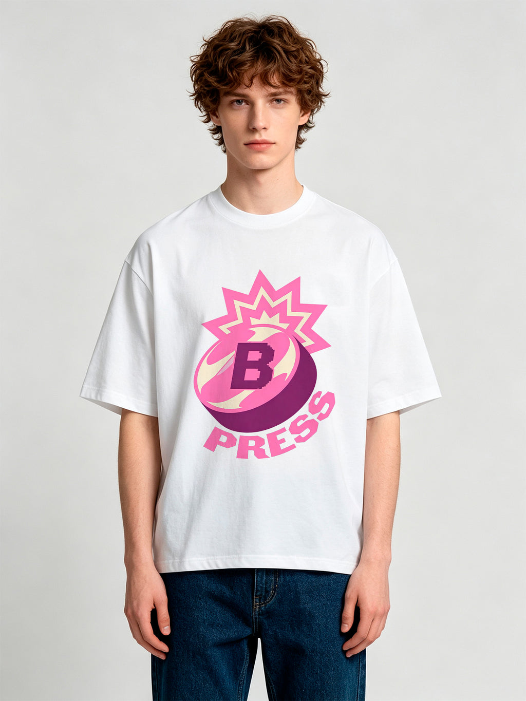「TELL ME ABOUT IT」スタイルの半袖Tシャツ