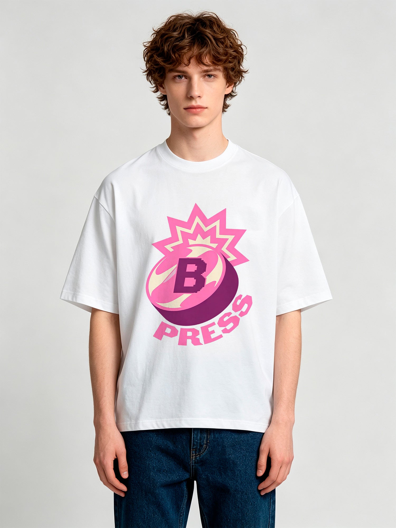 「TELL ME ABOUT IT」スタイルの半袖Tシャツ