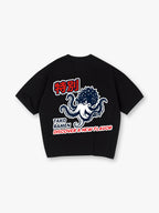 Japanese Tako Octopus Ramen Graphic Cotton Short Sleeve Streetwear T Shirt