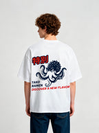 Japanese Tako Octopus Ramen Graphic Cotton Short Sleeve Streetwear T Shirt