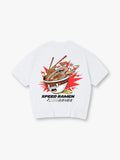 Speed Ramen Japanese Cartoon Noodle Bowl Graphic Short Sleeve T Shirt