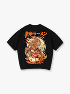 Japanese Extra Spicy Ramen Noodle Vintage Art Graphic Short Sleeve T-Shirt