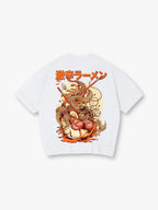 Japanese Extra Spicy Ramen Noodle Vintage Art Graphic Short Sleeve T-Shirt