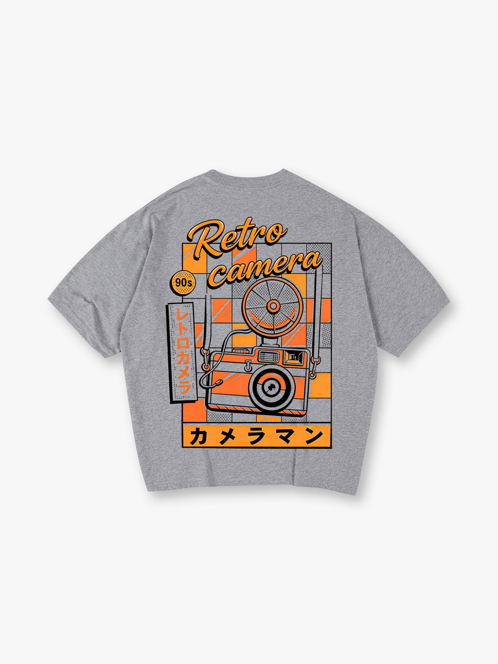 90s Japanese Retro Film Camera Vintage Art Graphic Short Sleeve T-Shirt