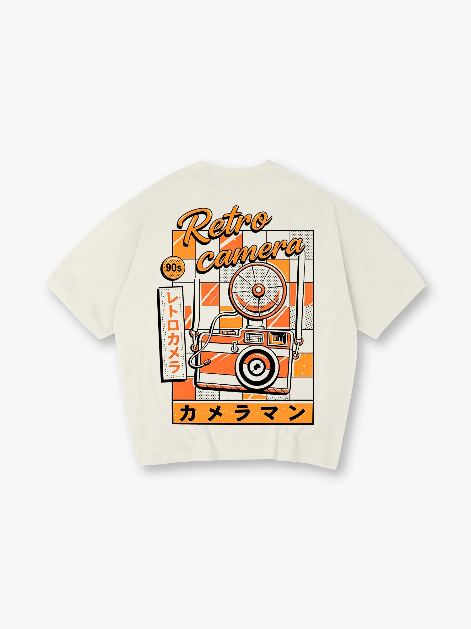 90s Japanese Retro Film Camera Vintage Art Graphic Short Sleeve T-Shirt