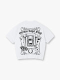 German Sports Car Royal Flush Poker Chips Vintage Tattoo Graphic T-Shirt