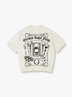 German Sports Car Royal Flush Poker Chips Vintage Tattoo Graphic T-Shirt