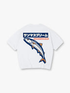 Japanese Sanma Saury Fish Sanma Supreme Retro Graphic Cotton Short Sleeve T-Shirt