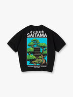 Saitama Japan Pagoda Bonsai Tree Vintage Tourism Graphic Short Sleeve T-Shirt