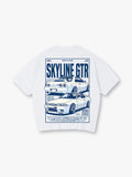JDM Skyline GTR R32 Vintage Japanese Racing Car Graphic Short Sleeve T-Shirt