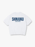 Shinjuku Japan Minimal Text Letter Print Cotton Casual Short Sleeve T-Shirt
