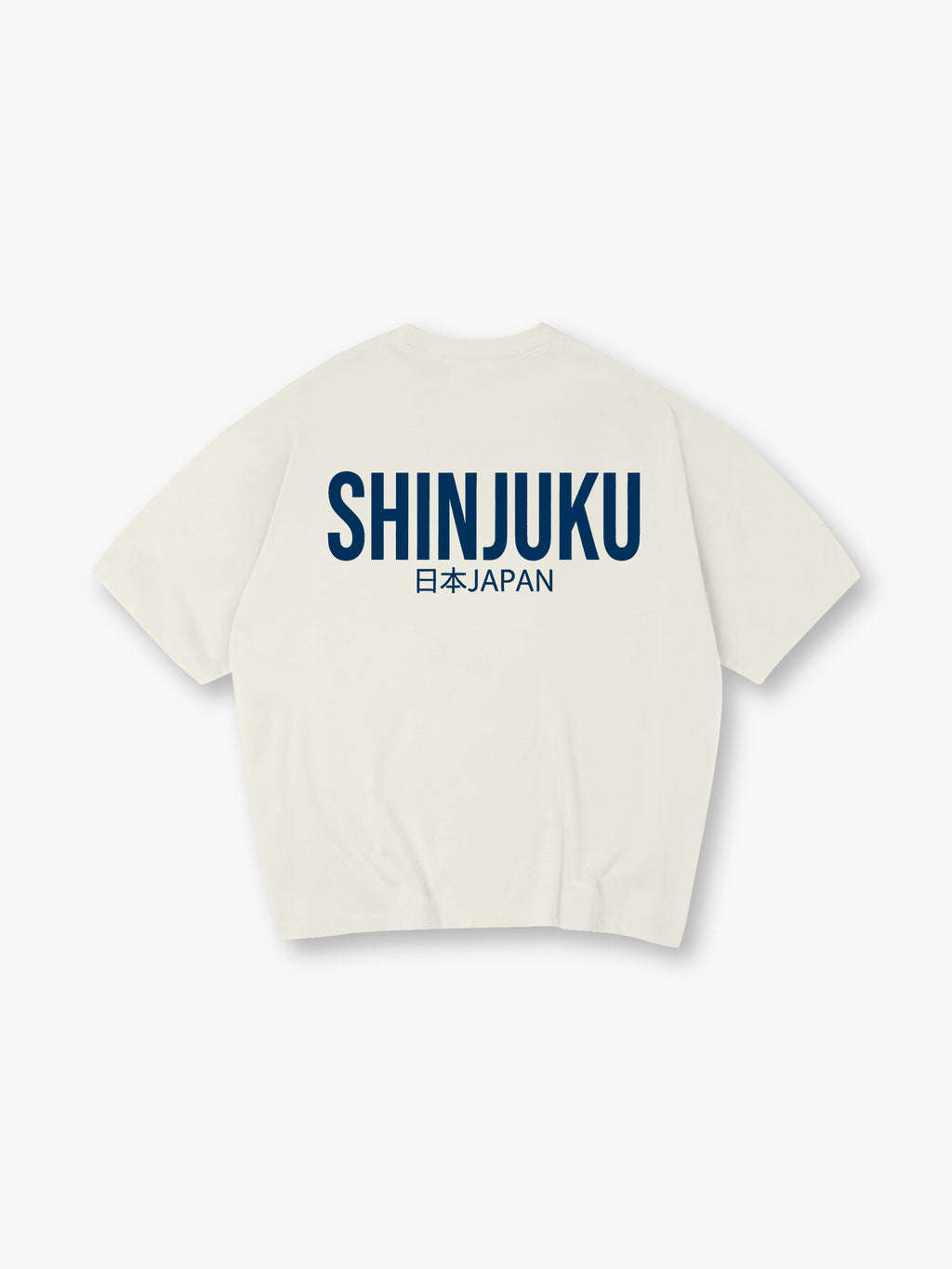 Shinjuku Japan Minimal Text Letter Print Cotton Casual Short Sleeve T-Shirt
